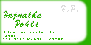 hajnalka pohli business card